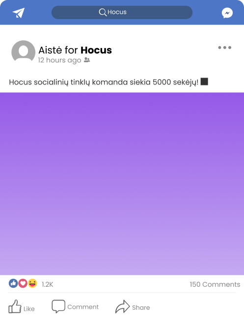 Facebook post frame