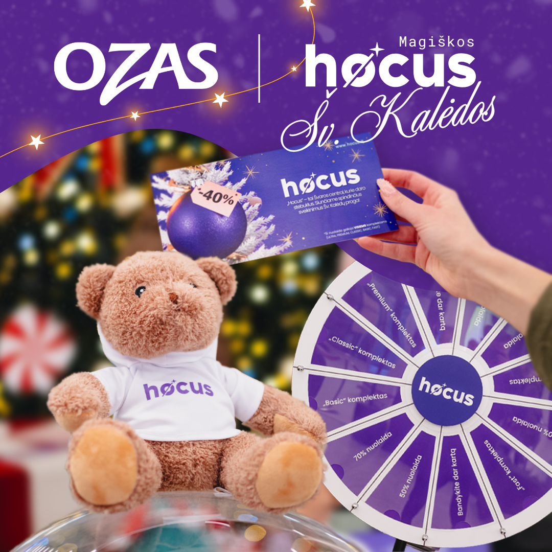 “HOCUS” Christmas Magic Celebration Moves to Ozas Shopping Center – Entertainment and Prizes All Day Long
